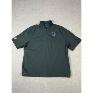 Indianapolis Colts Pullover Mens XL Gray 1/4 Zip Nike On Filed Dri Fit